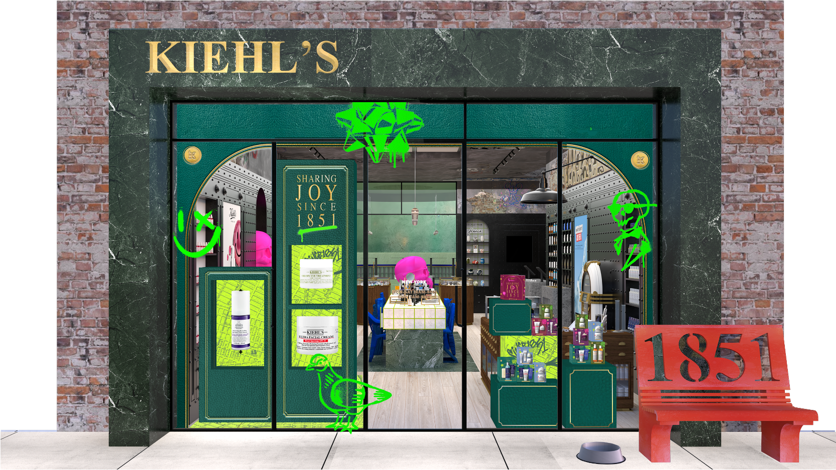 Kiehls holiday window